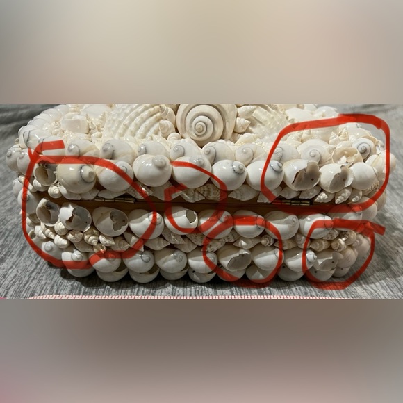 60’s Shell and Bamboo Handle Clutch - Picture 9 of 12